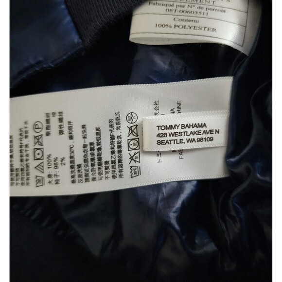 Tommy Bahama Aruba Quilted Full-Zip Jacket Womens Size S/P Navy Blue TW515525 - Picture 12 of 12